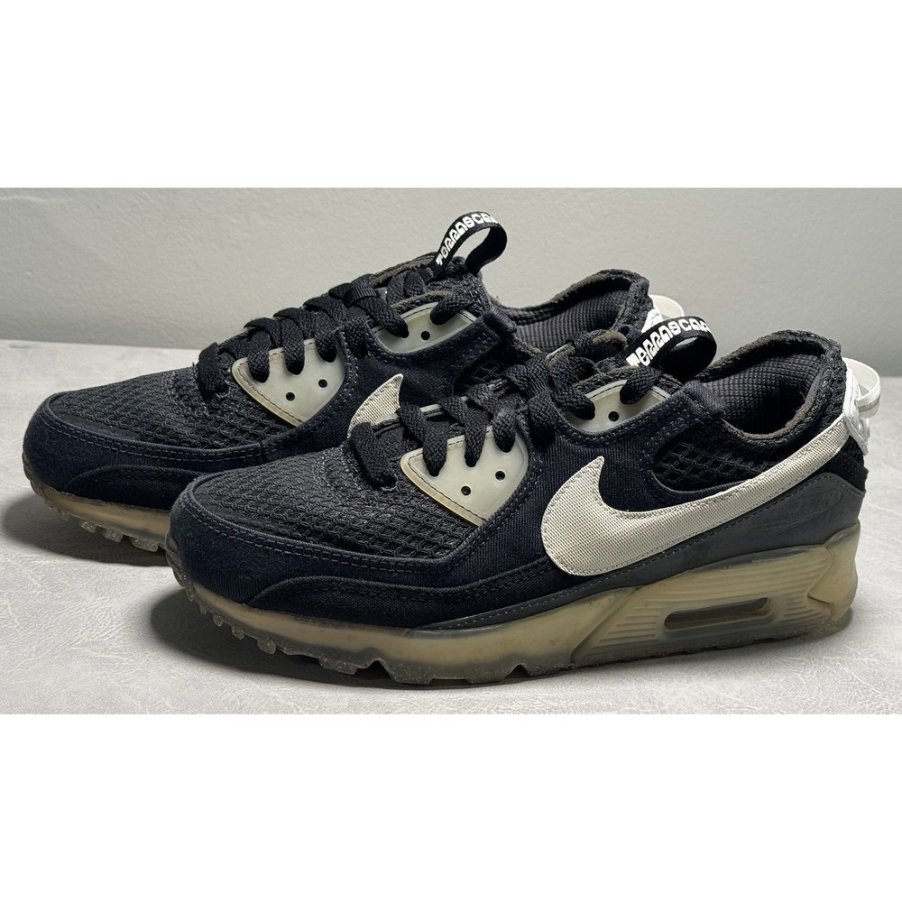 Nike Air Max 90 Terrascape Mens 8 Black Sail Crater Foam Sneakers DM0033-002
